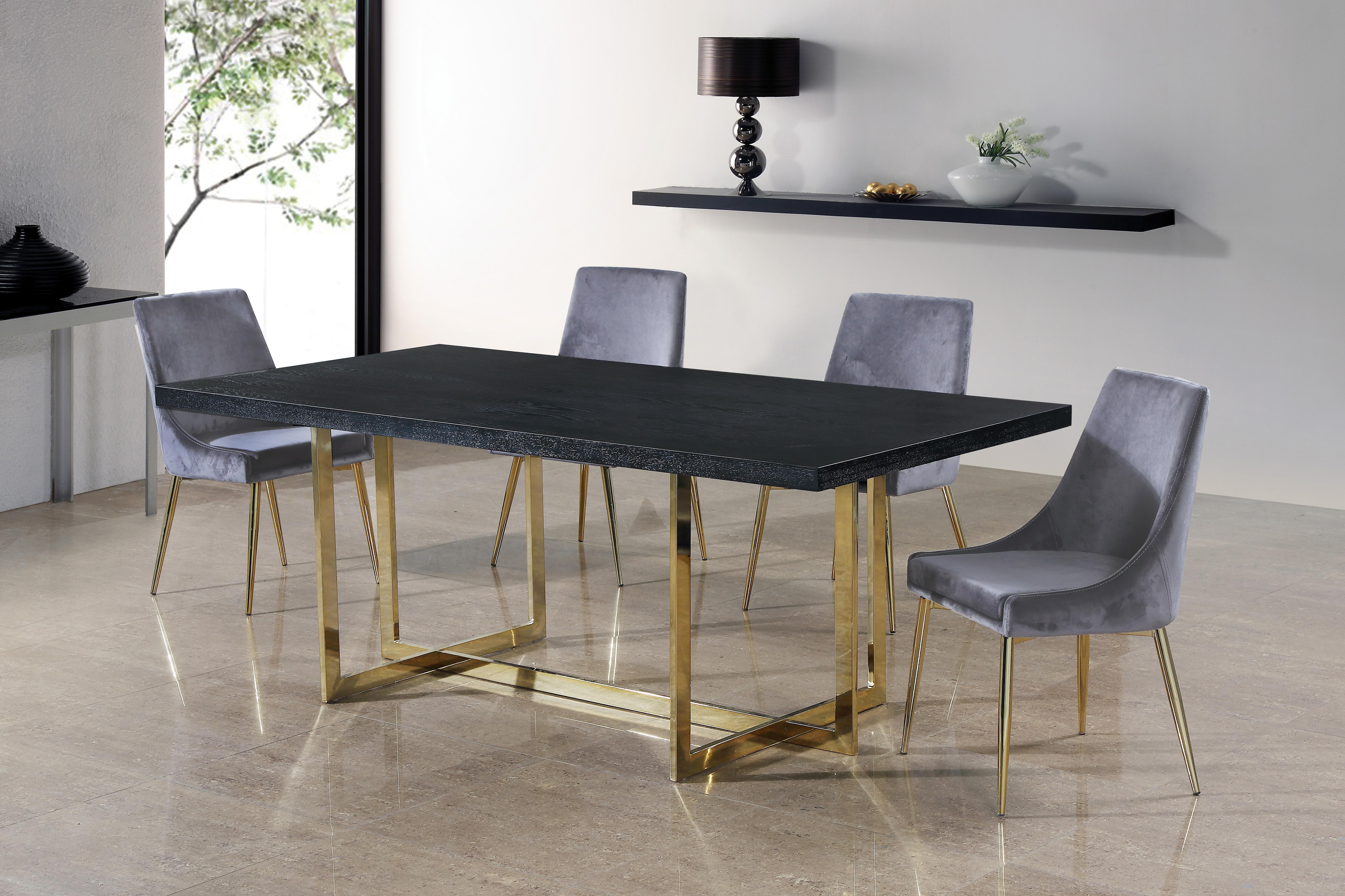 Karina Grey Velvet Dining Chair