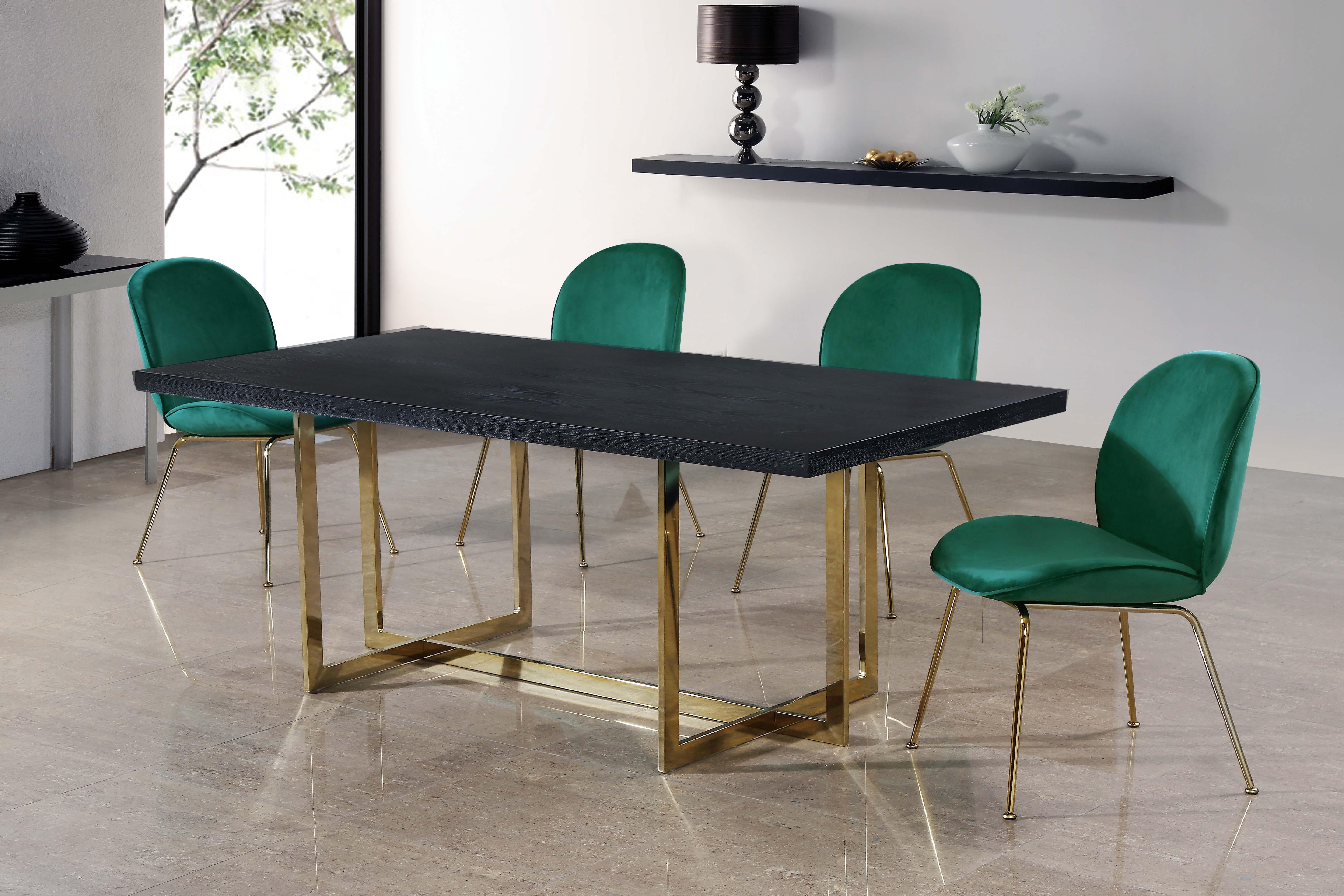 Paris Green Velvet Dining Chair