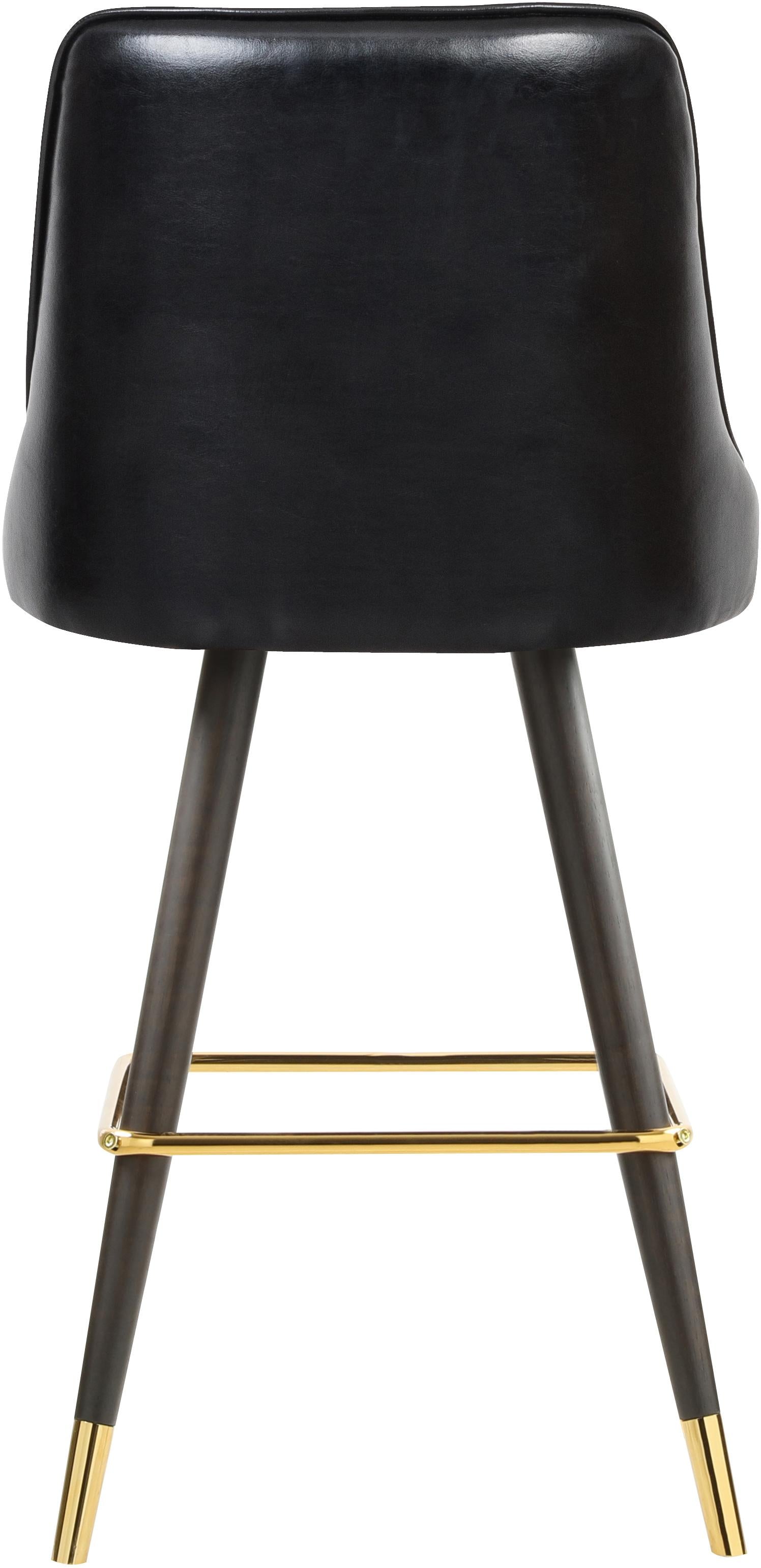 Portnoy Black Faux Leather Counter/Bar Stool