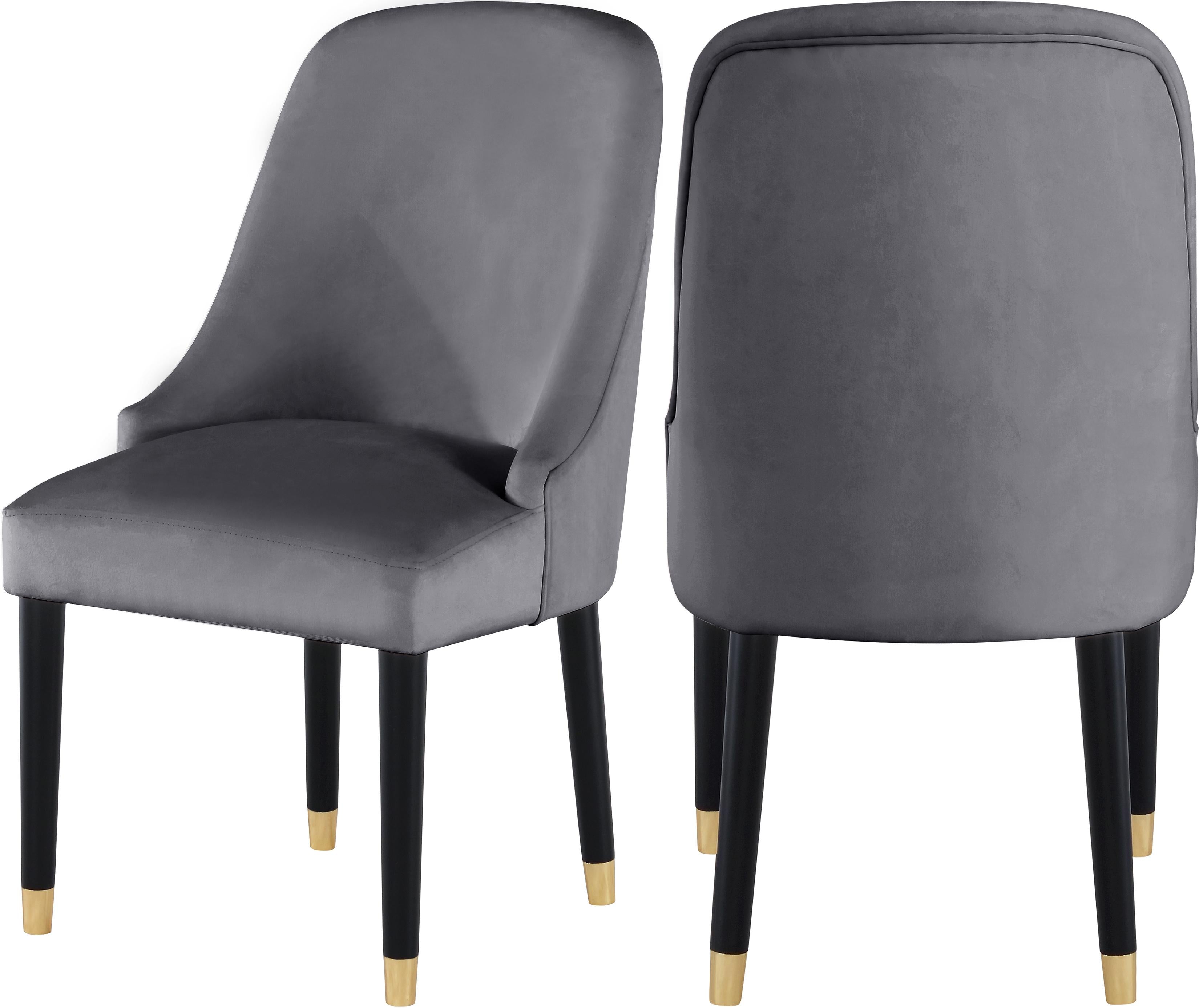 Omni Grey Velvet Dining Chair image