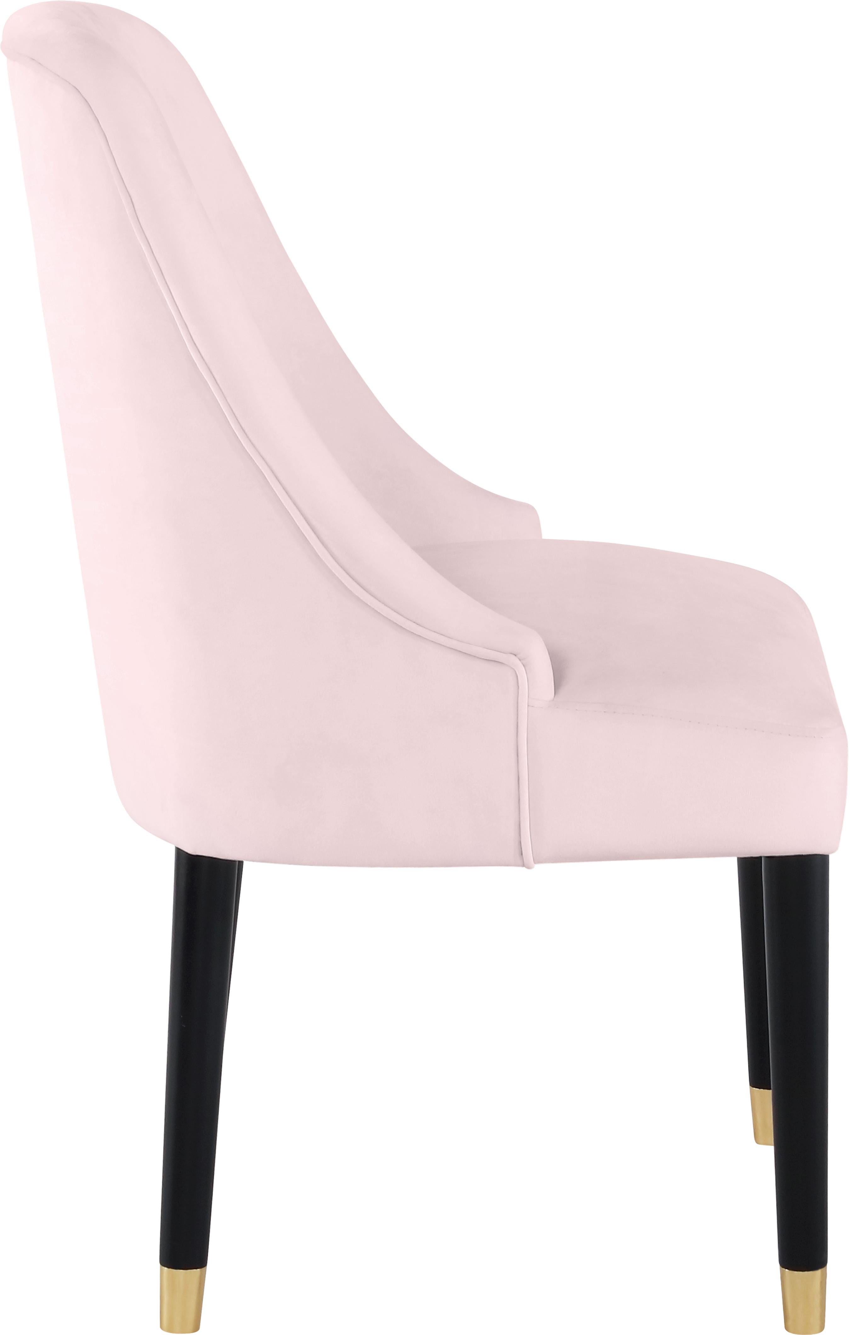 Omni Pink Velvet Dining Chair