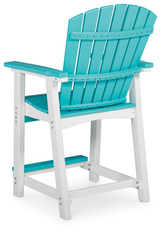 Eisely Outdoor Counter Height Bar Stool (Set of 2)