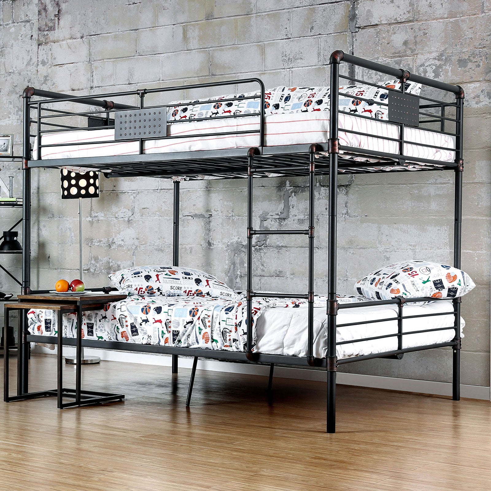 Olga I Antique Black Full/Full Bunk Bed image