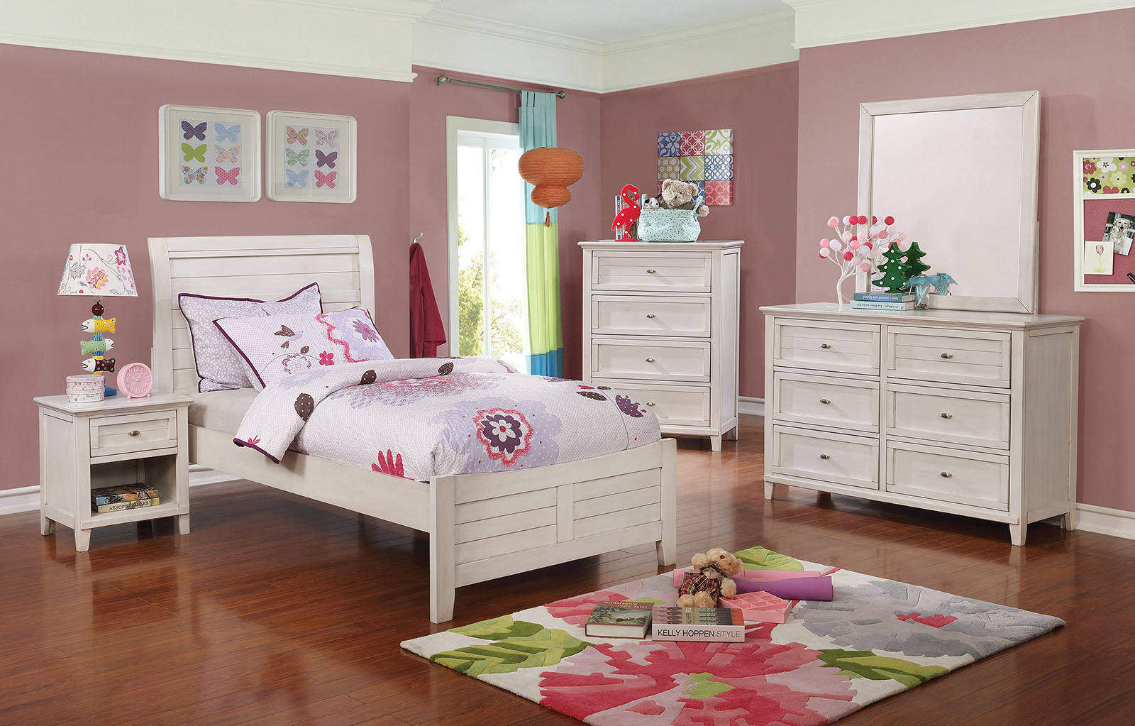 Brogan Antique White 4 Pc. Full Bedroom Set image