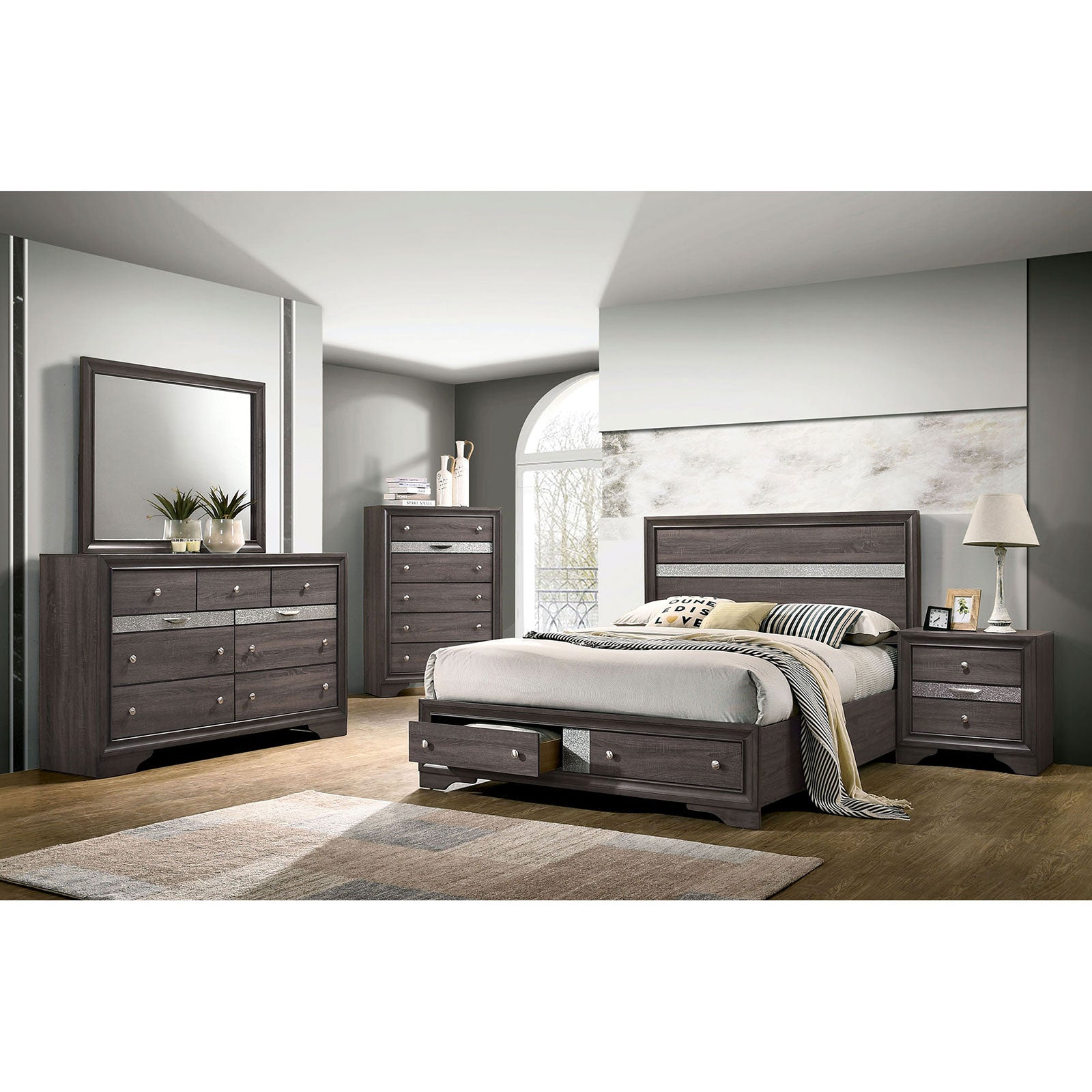 Chrissy Gray 4 Pc. Queen Bedroom Set image