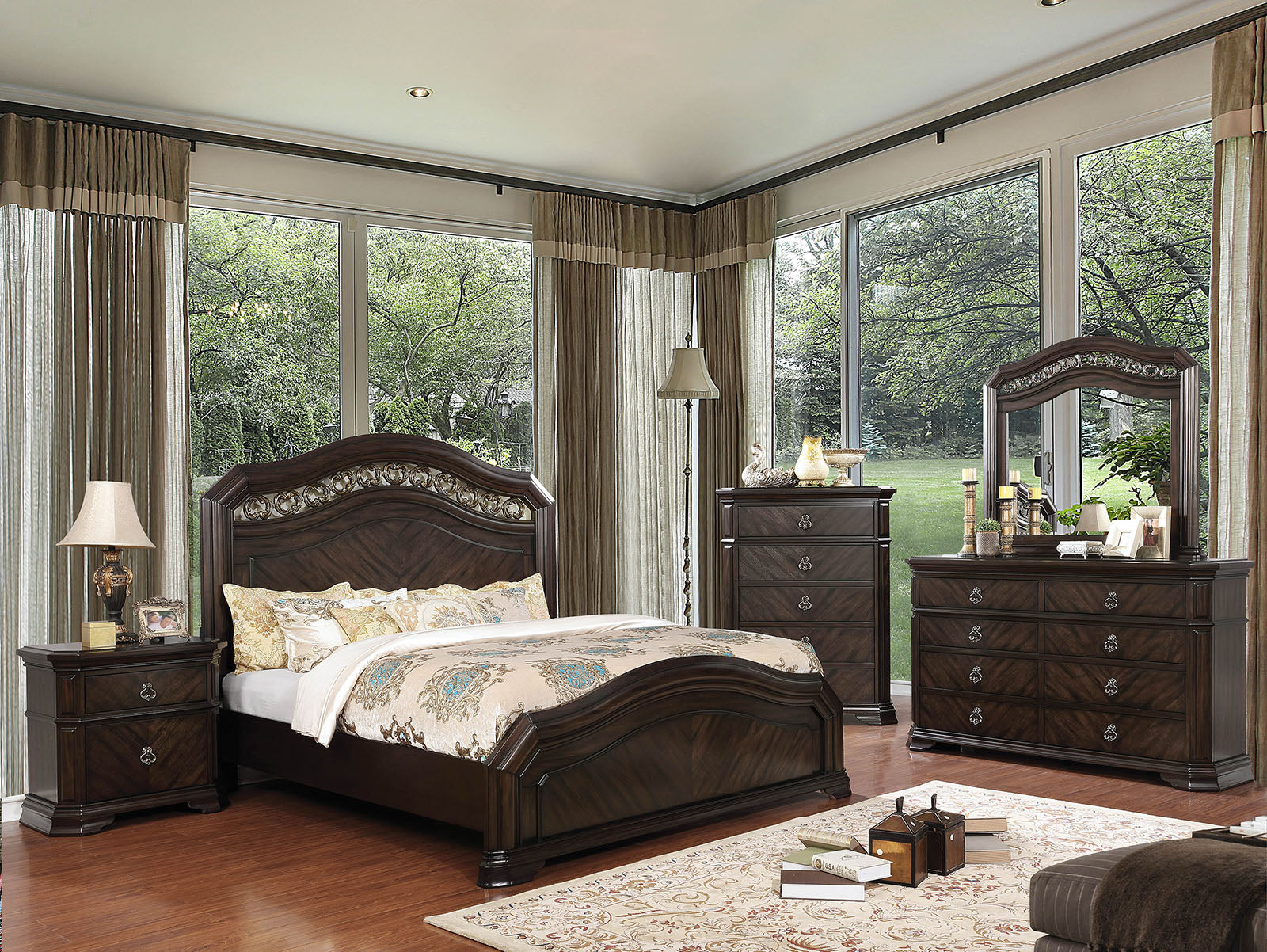 Calliope Espresso 4 Pc. Queen Bedroom Set image