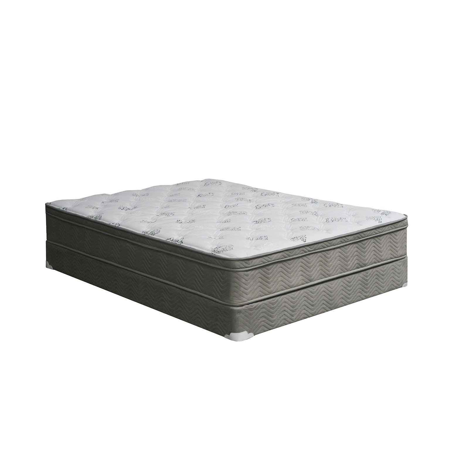 ALEKSA White, Gray 11" Euro Top Mattress, Full image