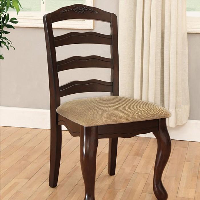 Townsville Dark Walnut/Tan Side Chair (2/CTN) image