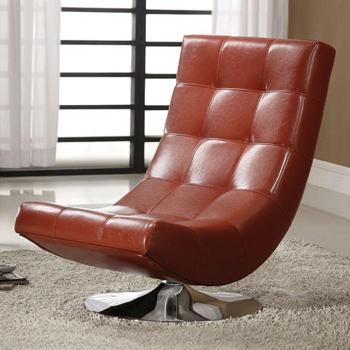 Trinidad Mahogany Swivel Accent Chair image