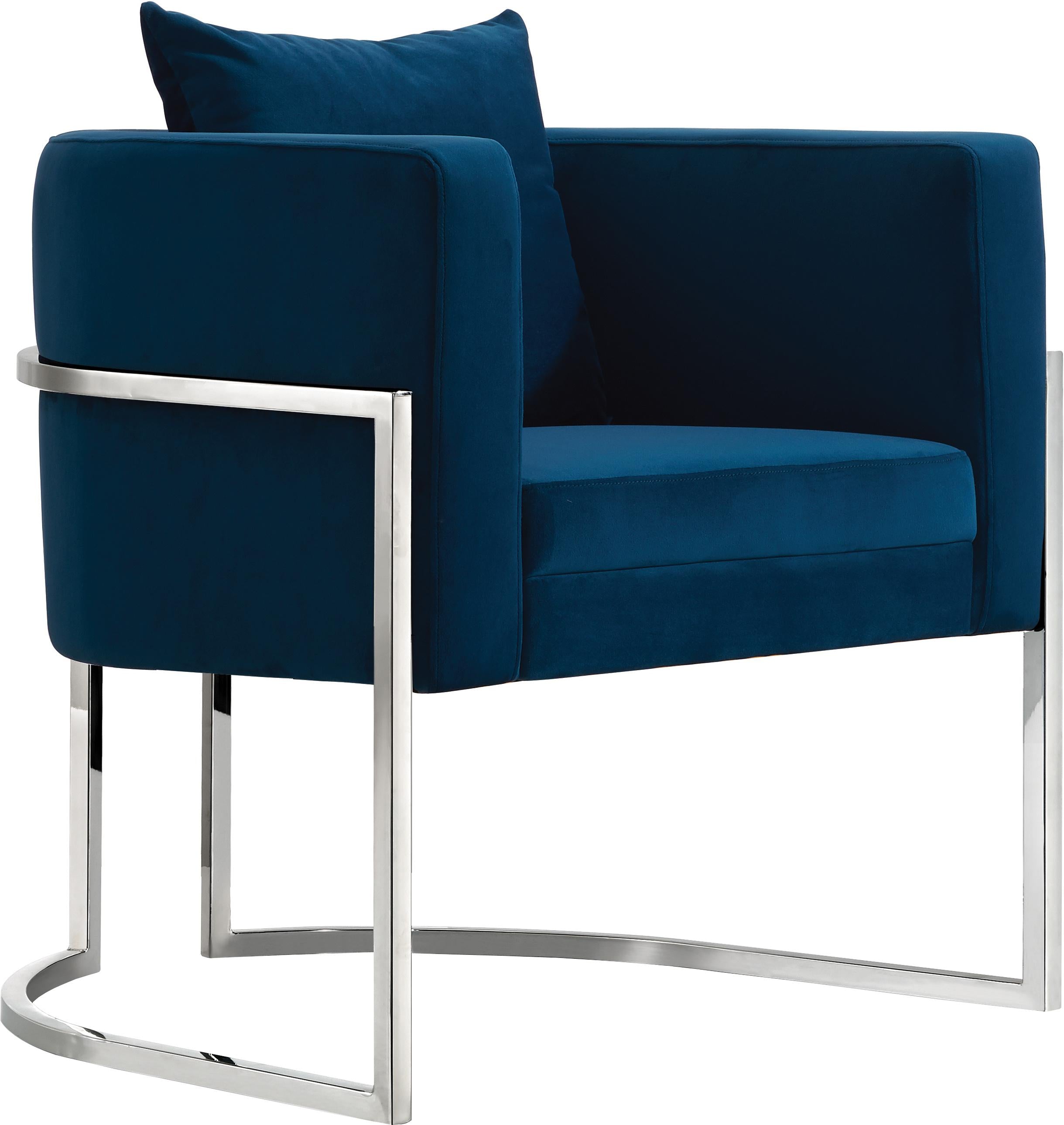 Pippa Navy Velvet Accent Chair image