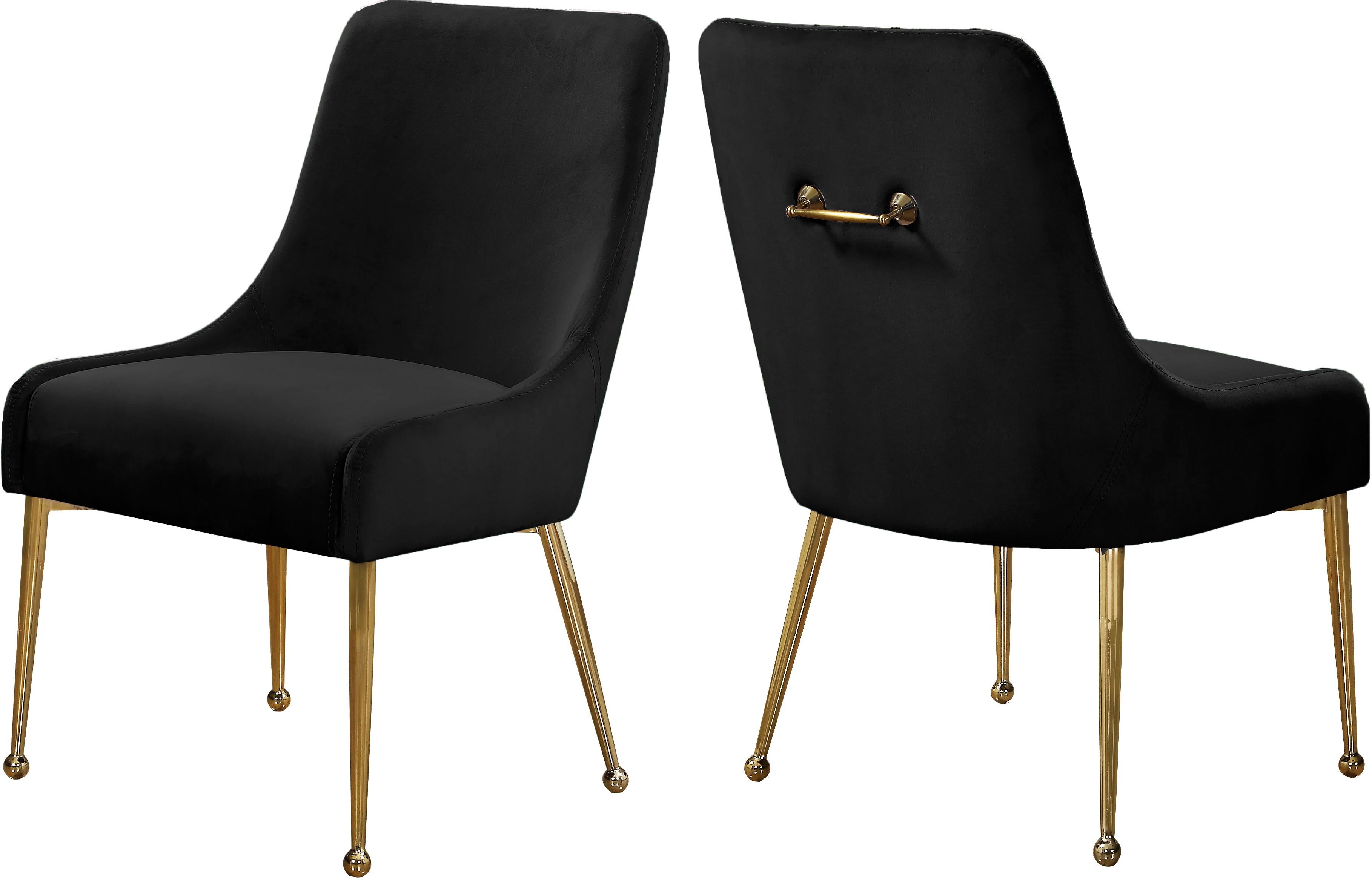 Owen Black Velvet Dining Chair image